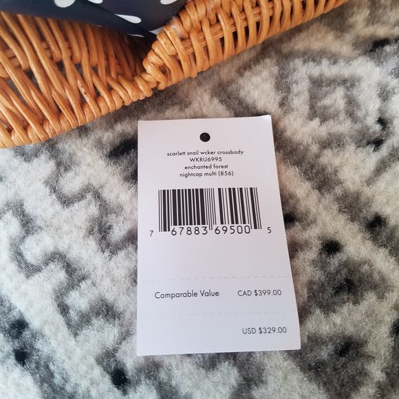 Kate Spade Scarlett Snail Wicker Crossbody Enchant - Picture 7 of 9